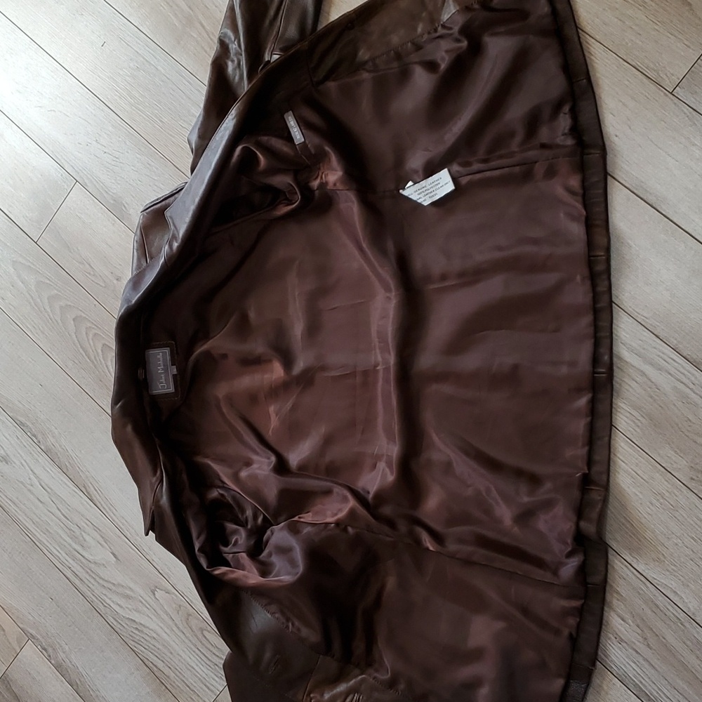 Juliet Michelle Brown Genuine Leather Jacket - Picture 10 of 13